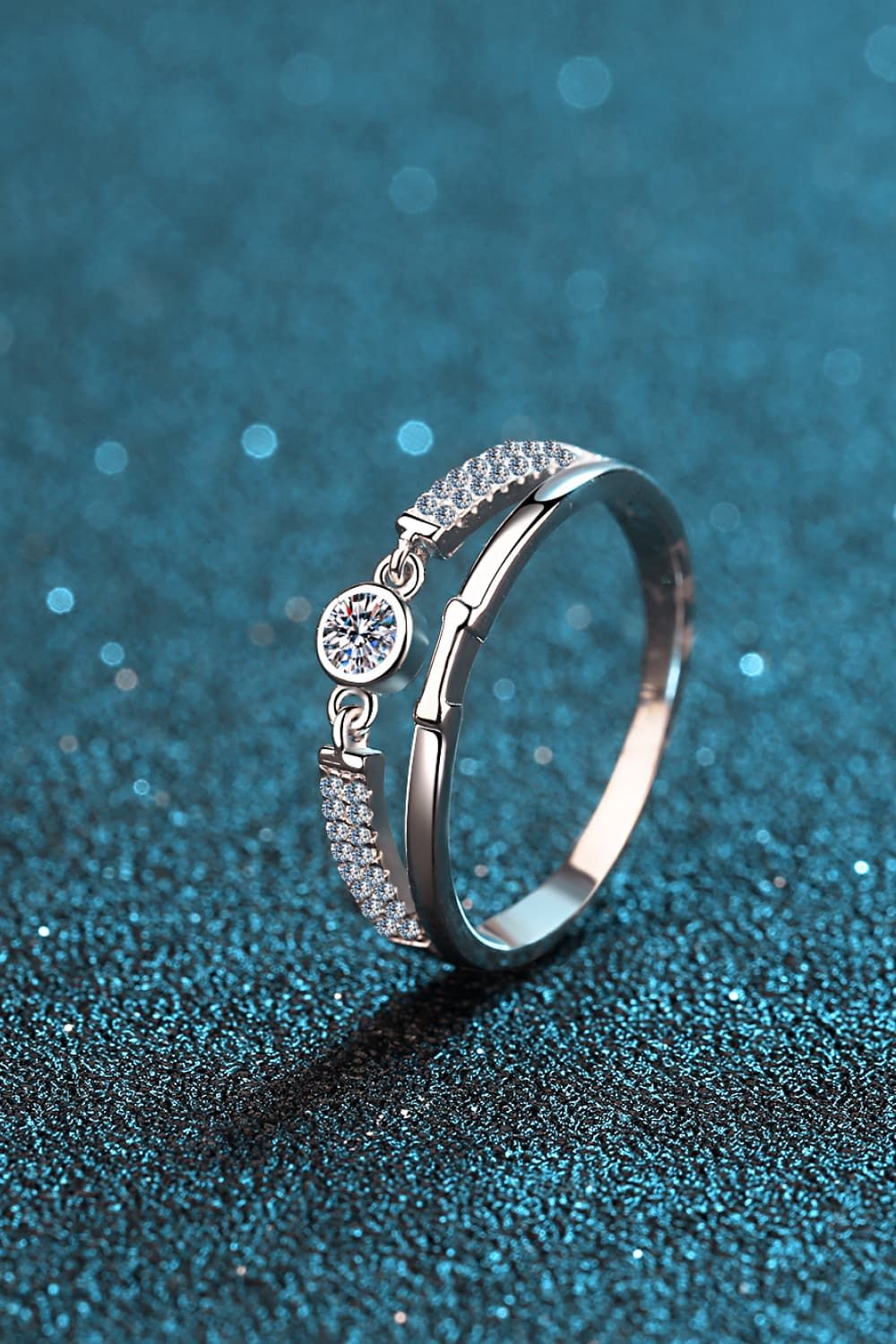 white stone ring